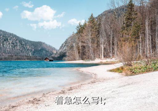 著急的著怎么寫