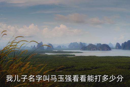 我兒子名字叫馬玉強(qiáng)看看能打多少分