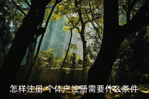 個體戶注冊