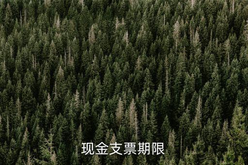 現(xiàn)金支票期限