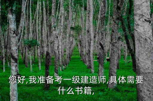 您好,我準(zhǔn)備考一級建造師,具體需要什么書籍,