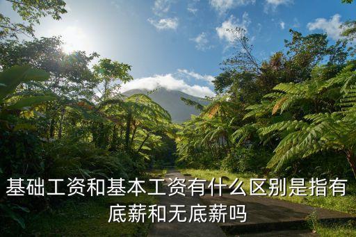 基礎(chǔ)工資，基本工資的含義