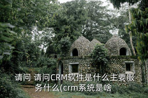  請(qǐng)問 請(qǐng)問CRM軟件是什么主要服務(wù)什么(crm系統(tǒng)是啥