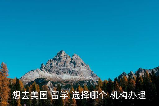 想去美國(guó) 留學(xué),選擇哪個(gè) 機(jī)構(gòu)辦理