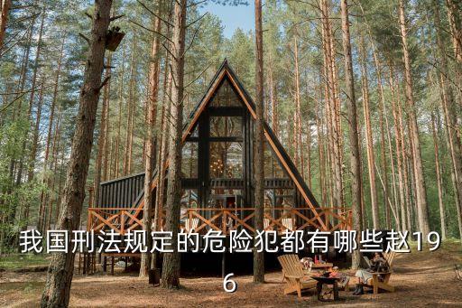 我國(guó)刑法規(guī)定的危險(xiǎn)犯都有哪些趙196
