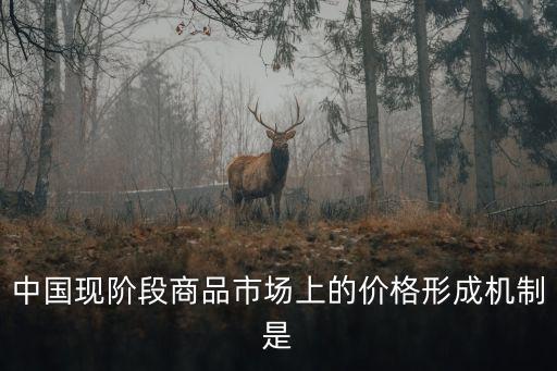價格形成機制，價格機制是怎樣形成的