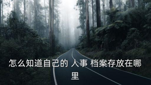 怎么知道自己的 人事 檔案存放在哪里