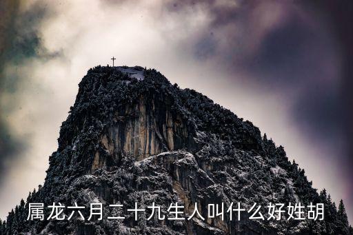 屬龍六月二十九生人叫什么好姓胡