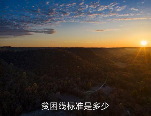 貧困線標(biāo)準(zhǔn)是多少