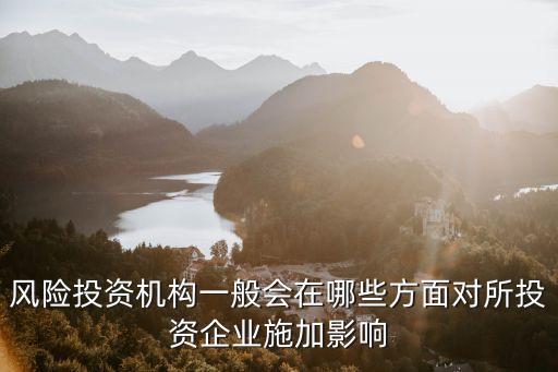 風(fēng)險(xiǎn)投資機(jī)構(gòu)，風(fēng)險(xiǎn)投資機(jī)構(gòu)一般會(huì)在哪些方面對(duì)所投資企業(yè)施加影響