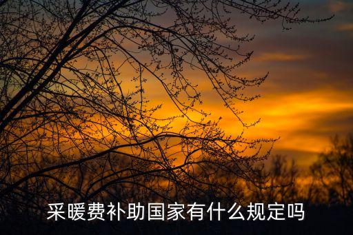 采暖費補助國家有什么規(guī)定嗎