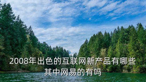 互聯(lián)網(wǎng)產(chǎn)品，2008年出色的互聯(lián)網(wǎng)新產(chǎn)品有哪些其中網(wǎng)易的有嗎
