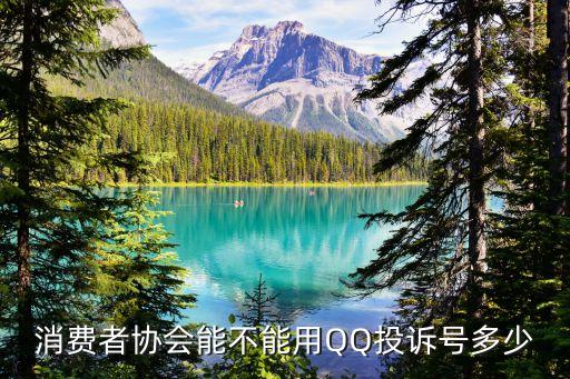 消費(fèi)者協(xié)會(huì)能不能用QQ投訴號(hào)多少