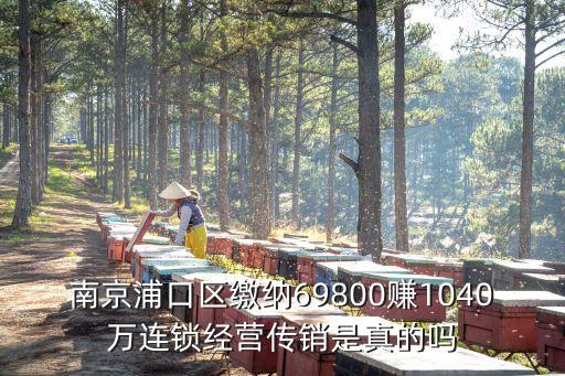 南京浦口區(qū)繳納69800賺1040萬(wàn)連鎖經(jīng)營(yíng)傳銷(xiāo)是真的嗎