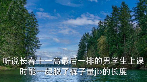 聽說長春十一高最后一排的男學生上課時能一起脫了褲子量jb的長度