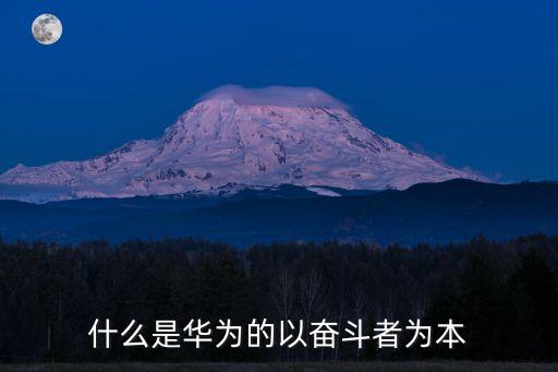 什么是華為的以奮斗者為本