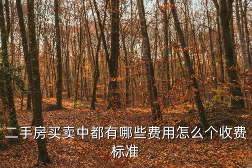 購(gòu)買二手房費(fèi)用，買二手房都需交哪些費(fèi)用