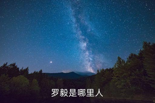 羅毅，羅毅是哪里人