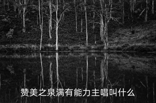 贊美之泉滿有能力主唱叫什么