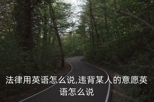 違背法律用英語怎么說,違背某人的意愿英語怎么說