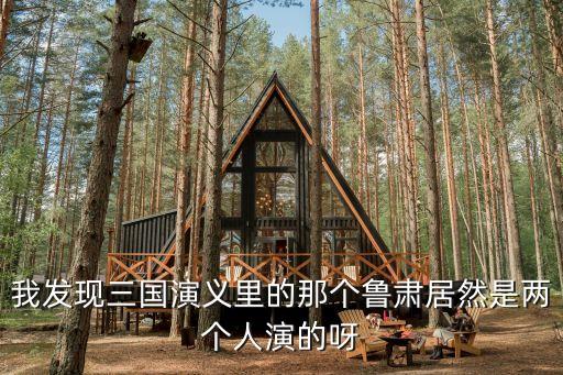 我發(fā)現三國演義里的那個魯肅居然是兩個人演的呀