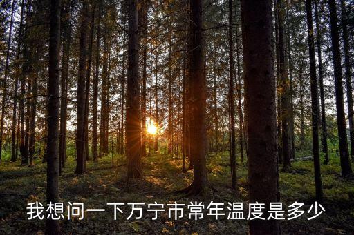 我想問一下萬寧市常年溫度是多少
