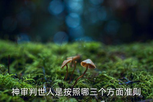 神判，神審判世人是按照哪三個(gè)方面準(zhǔn)則