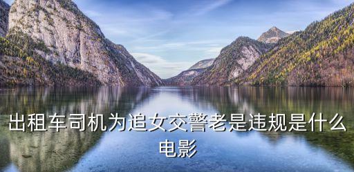 出租車司機為追女交警老是違規(guī)是什么電影