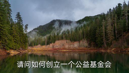 請(qǐng)問如何創(chuàng)立一個(gè)公益基金會(huì)