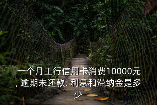 1萬逾期一個(gè)月利息要多少,信用卡1萬逾期一個(gè)月利息要多少