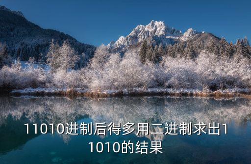 11010進制后得多用二進制求出11010的結果
