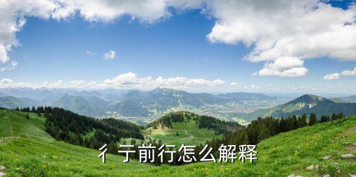 彳亍前行怎么解釋