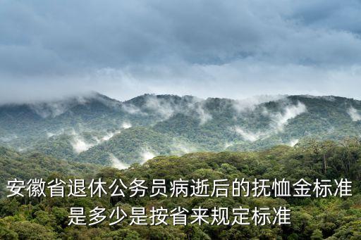 安徽省喪葬費(fèi)標(biāo)準(zhǔn)，安徽省退休老師安葬費(fèi)新標(biāo)準(zhǔn)