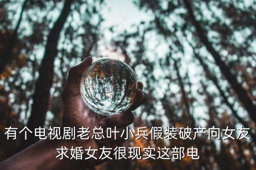 有個電視劇老總?cè)~小兵假裝破產(chǎn)向女友求婚女友很現(xiàn)實這部電