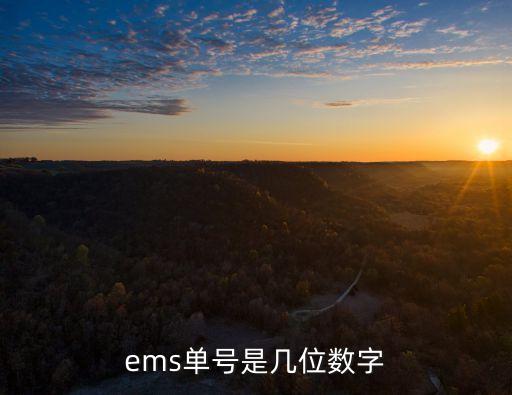 ems單號(hào)是幾位數(shù)字