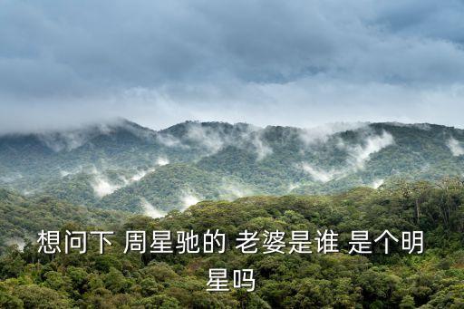 想問下 周星馳的 老婆是誰 是個明星嗎