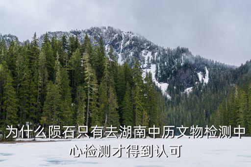為什么隕石只有去湖南中歷文物檢測中心檢測才得到認可