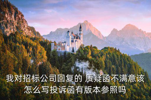 投標(biāo)質(zhì)疑函范本,投標(biāo)函填寫(xiě)范本