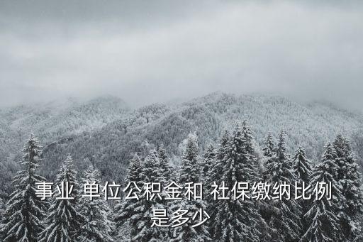 事業(yè)單位社保