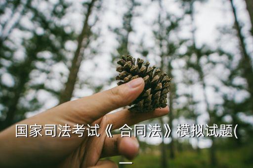 合同法選擇題以及解析,有關(guān)合同法的選擇題