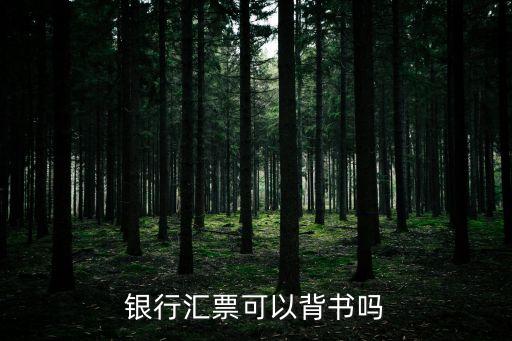 企業(yè)背書，銀行承兌匯票背書樣本