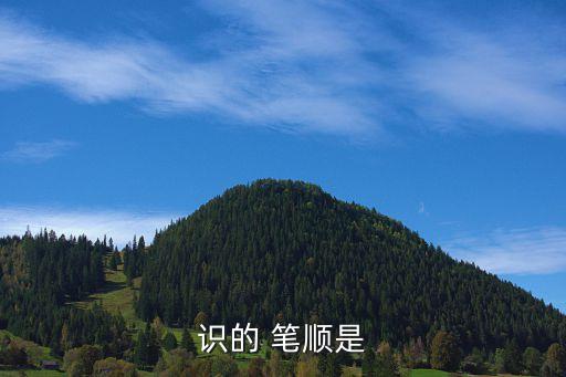 識(shí)筆順