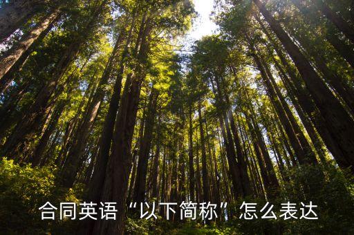 合同文件英文怎么寫(xiě),英文合同中print name怎么寫(xiě)