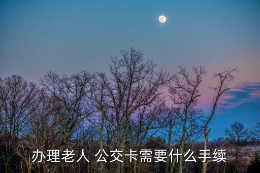 老年公交卡