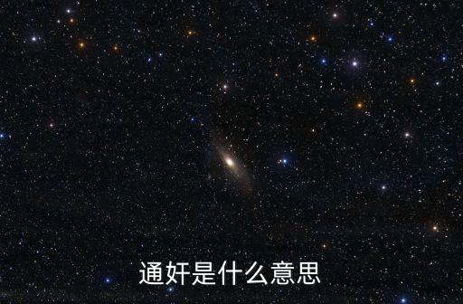 通奸是什么意思