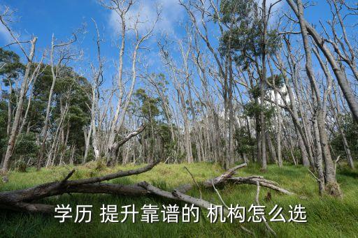  學(xué)歷 提升靠譜的 機(jī)構(gòu)怎么選