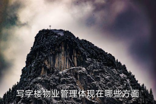 寫(xiě)字樓物業(yè)管理，寫(xiě)字樓物業(yè)管理體現(xiàn)在哪些方面