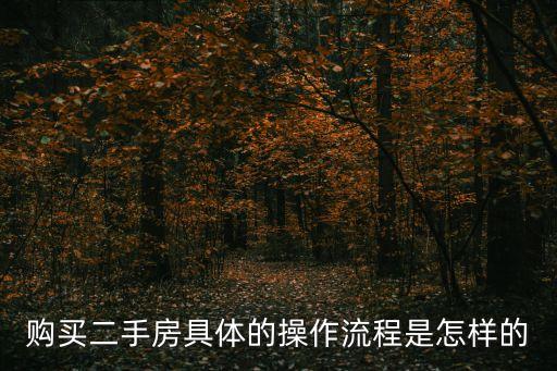 買二手房，購(gòu)買二手房需要辦理什么手續(xù)