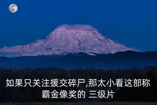 如果只關(guān)注援交碎尸,那太小看這部稱霸金像獎的 三級片