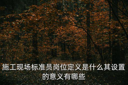 標(biāo)準(zhǔn)員是干什么的，標(biāo)準(zhǔn)員的工作內(nèi)容